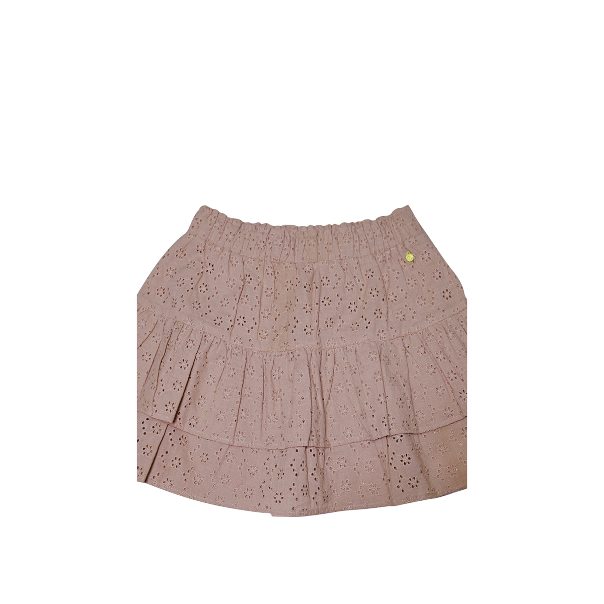 Jupe Funkle Warm Taupe – Broderie de Coton – Mode Enfant Haut de Gamme