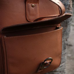 Kelim lederen metallic bronzen plunjezak
