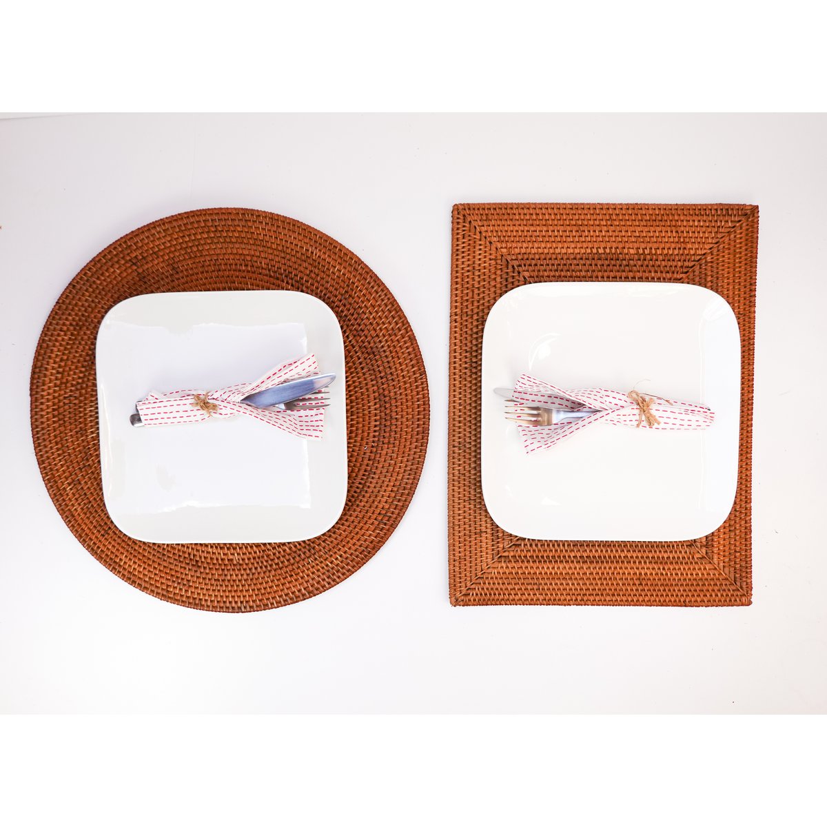 PULAU rieten placemats rond 40 cm