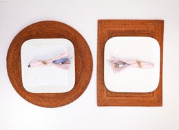 PULAU rieten placemats rond 40 cm