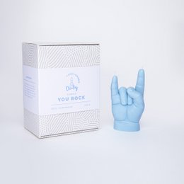 Baby YOU ROCK Candle Blue