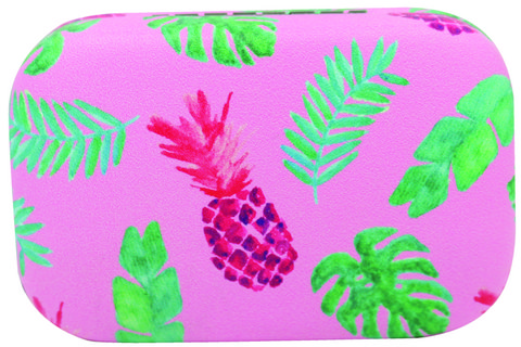Rectangle Jewellery Travel Case Pineapple Palm Schmuckkasten