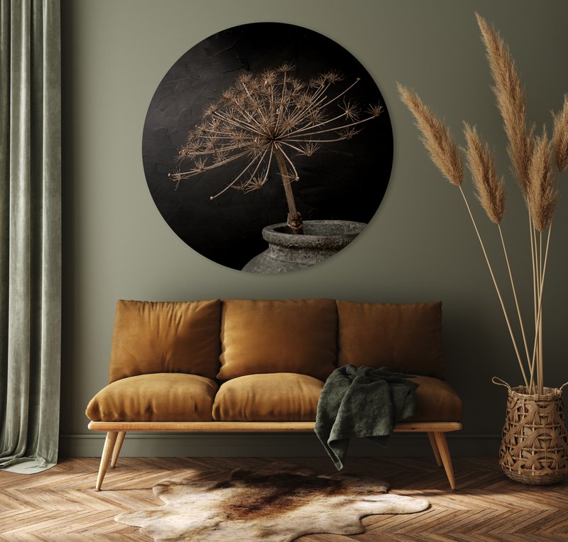 Círculo de pared - Hogweed - Calidad Premium Dibond