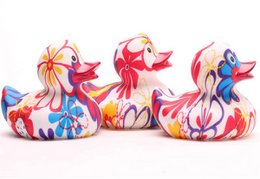 Forget-me-not rubber duck - rubber duck