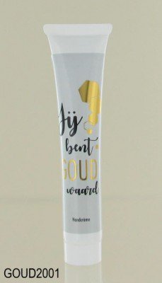 Hand cream letterbox 50ml - You are worth gold - white