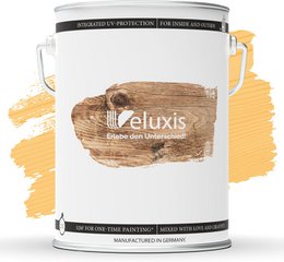 Veluxis® Hochwertige Holzlasur für Innen und Außen - 2,5 Liter, seidenglänzend, lösemittelfrei und UV-stabil, wetterfest - Made in Germany (Kiefer)