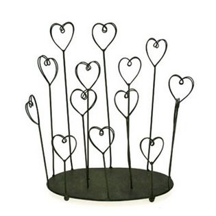 Photo / card holder hearts with.