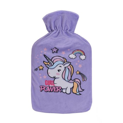 😍Einhorn, Wärmflasche, mit Bezug, Wärmflasche für Wärmetherapie, heißes Wasser, Gummi, Kälte, Winter, Kinder, Erwachsene