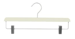 Clothes hanger in off-white color, made of eco-friendly material, measuring 37 cm in length, suitable for hanging various clothing items.