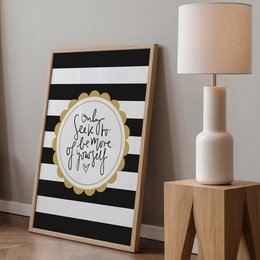 Poster: Only Seek to be more of yourself