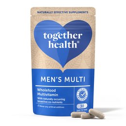 Men's multivitamin supplement containing a wholefood blend of vitamins and minerals specially formulated for the needs of men.