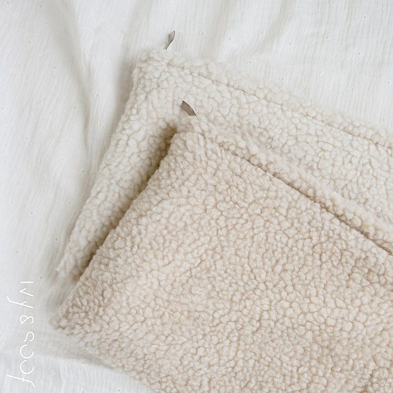Estuche de lápices de peluche | beis | Bolsa de almacenamiento | Bolsa de pañales | bolso de tocador