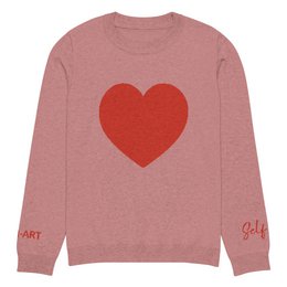 Hartgebreide trui met ronde hals CORAL