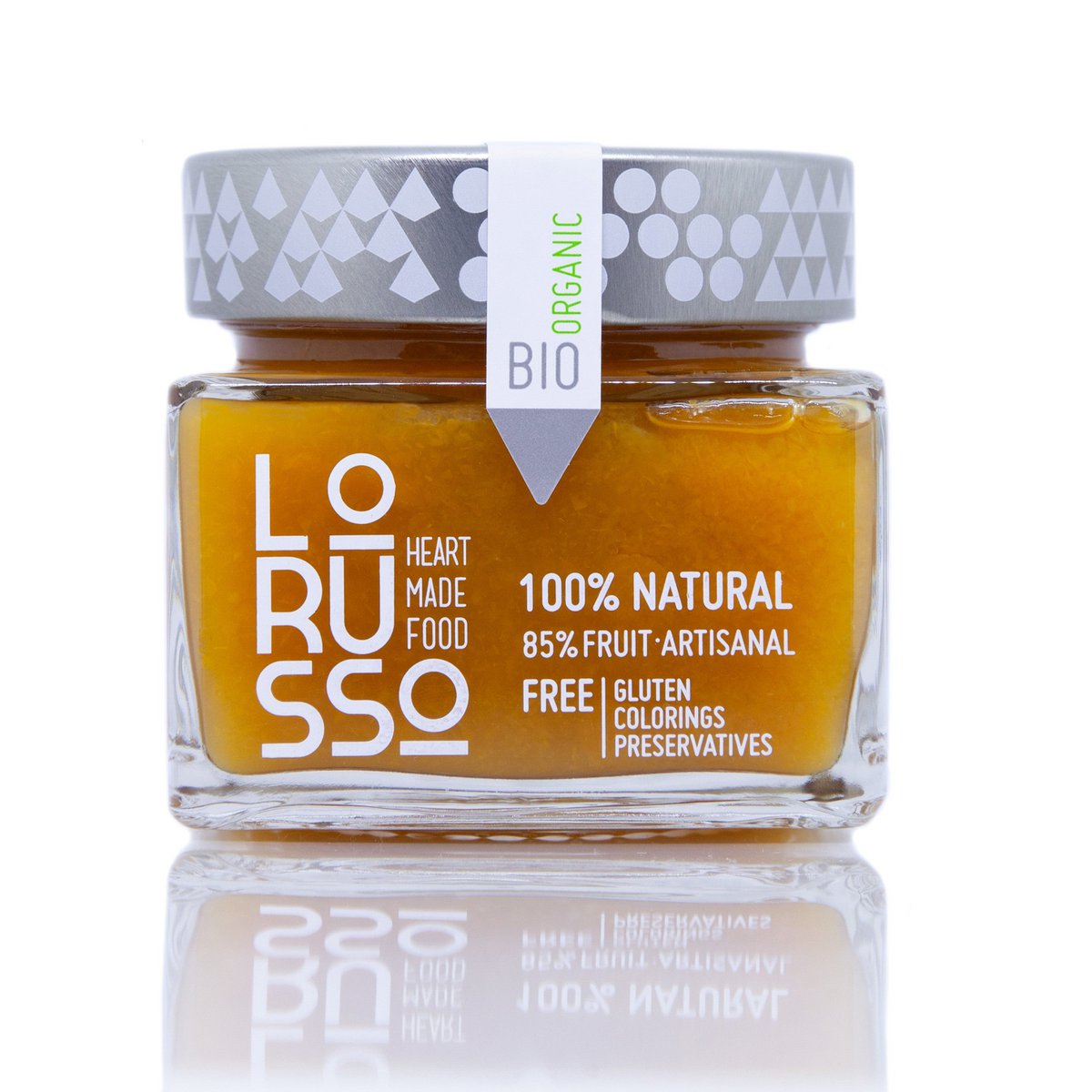 Bio Gourmet Peach Jam met 85% fruit; 305 g