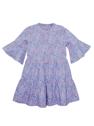 Robe Fille "Bouquet d'Orchidées" (Popeline de Coton AOP)