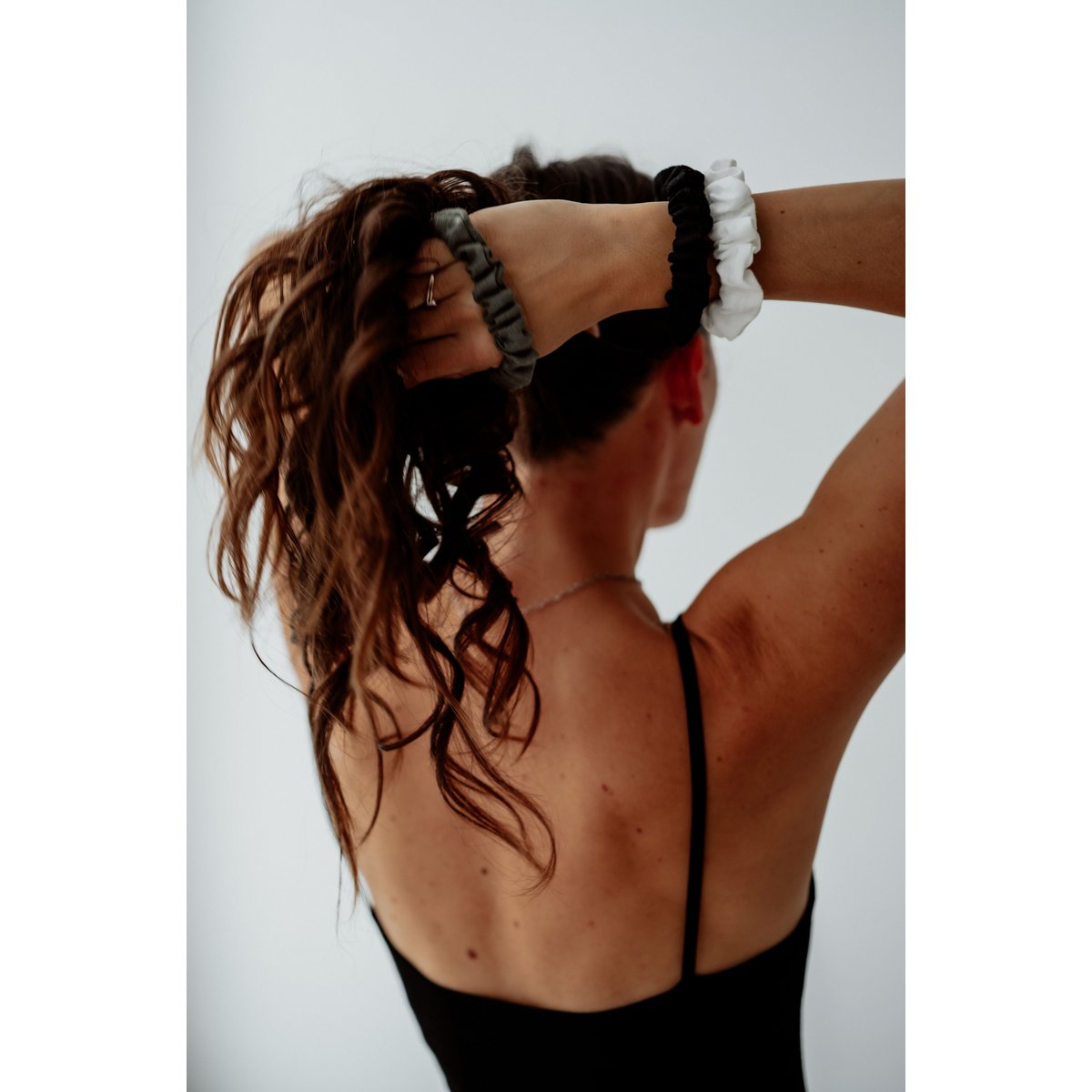 Scrunchies elastici in lino senza plastica natalizi - Elastici per capelli in lino