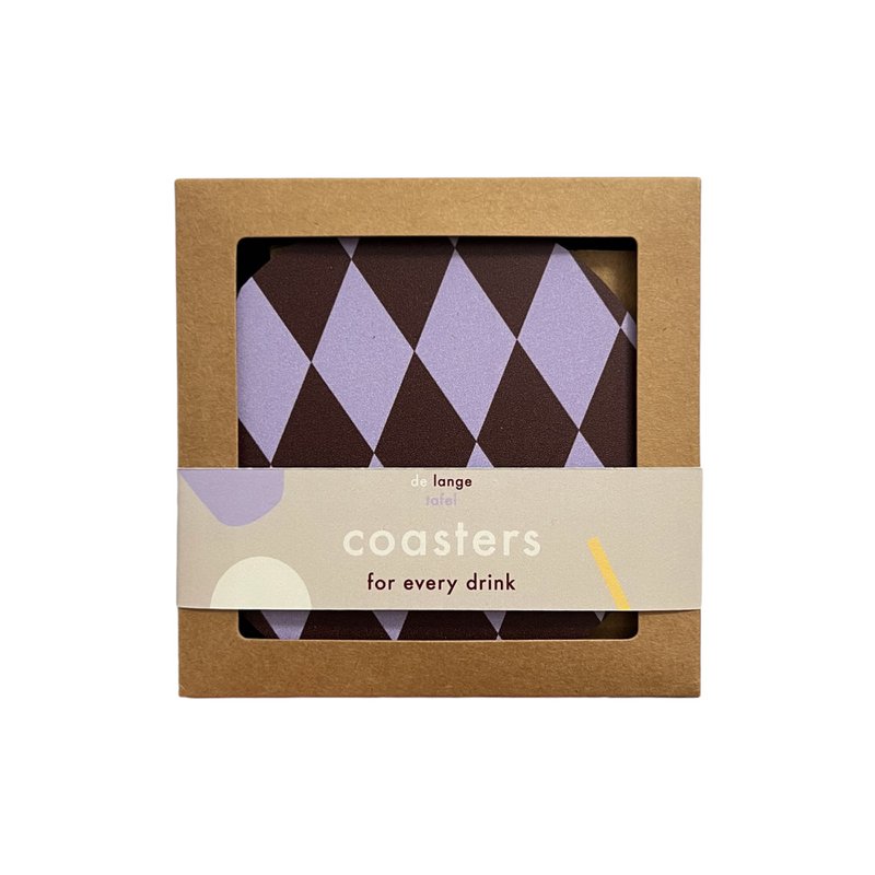 Coasters · Diamond lilac/eggplant