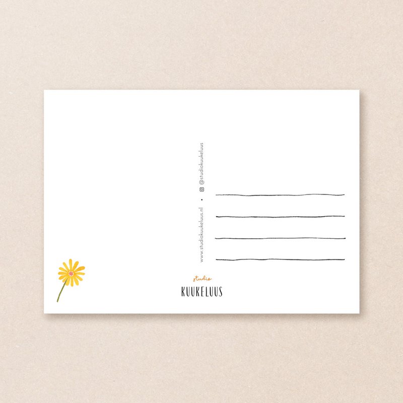 Postal | Kukeluusje en flores