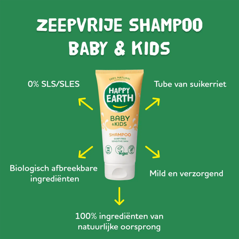 Mini Zeepvrije Shampooing Bébé & Enfants 100 ml