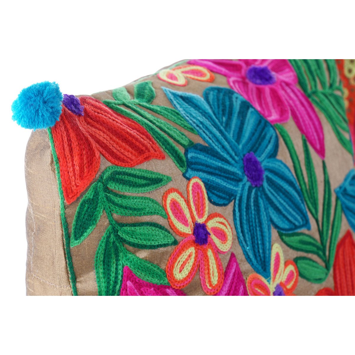 POLYESTER CUSHION 40X10X40 425 GR, FLOWERS 2 SURT. CJ161635