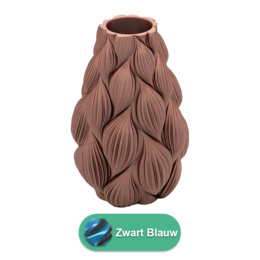 Lamina 3D vase - 3D printet vase - Holdbar PLA - Velegnet til kunstige blomster
