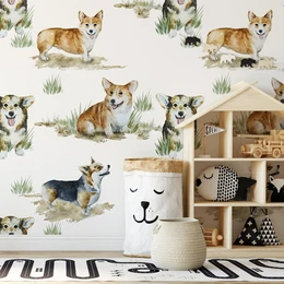 Sød Corgi Hund Tapet kopi