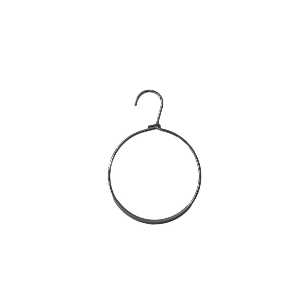Kleerhanger ring hanger, zilver, 15 cm