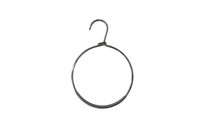 Kleerhanger ring hanger, zilver, 15 cm