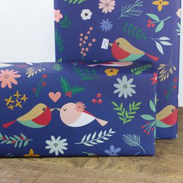Papel de regalo Bird Love Story