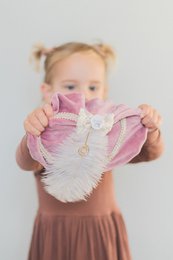 Luxury Pete hat | Pink velvet | Bow