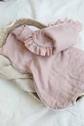zomerlinnen babyslaapzak met ruches, babyslaapzak met ruches 1 TOG, 1,5 TOG, 2,5 TOG