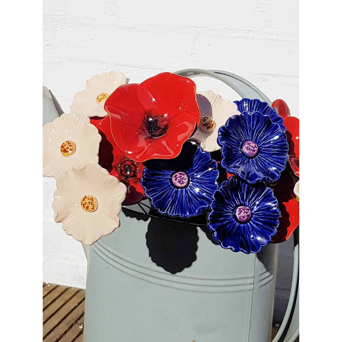 Fleur de pavot en céramique grande 7,5 cm