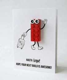 Carte postale Hasta Lego – Brique de construction LEGO