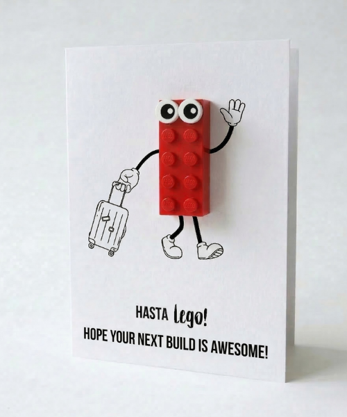 Carte postale Hasta Lego – Brique de construction LEGO