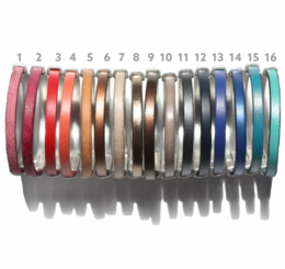 Bracciale in pelle AMACAYACÚ (argento) con chiusura magnetica