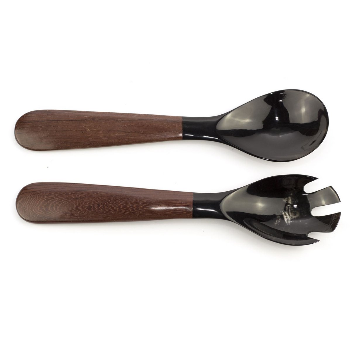 Couverts en corne et bois
