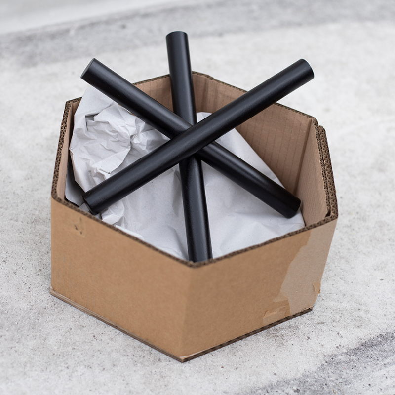 Logs coat hook - Black
