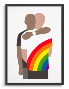 Regenbogen-Umarmung