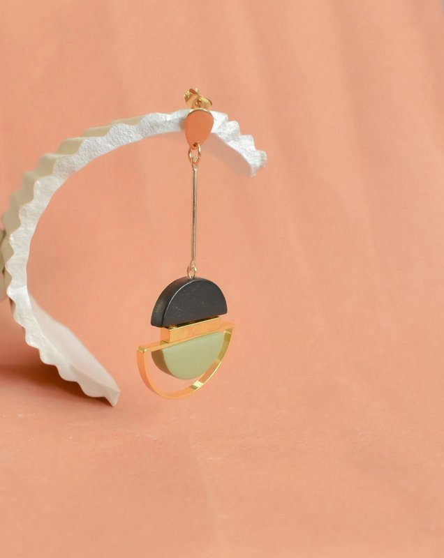 Pendientes colgantes de oliva