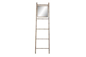 METAL MIRROR TOWEL RAIL 55X3X190 MUSTARD LADDER MB197273