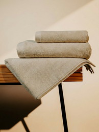 Pamukia GOTS Organic Cotton Bathroom Set for One – Towel, Bath Towel & Bath Mat | Essence Collection