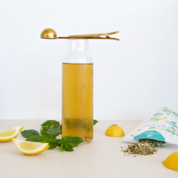 Økologisk mynte, citron, basilikum Iced Mate - Klar til salg eller BULK