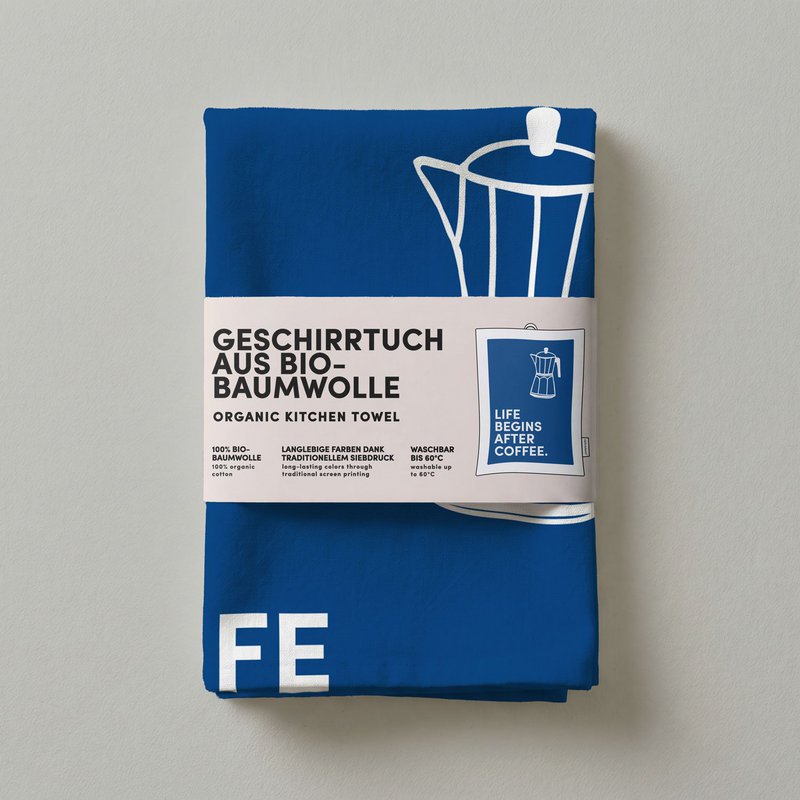 Geschirrtuch Bio Baumwolle - Kaffee - Nr. 4