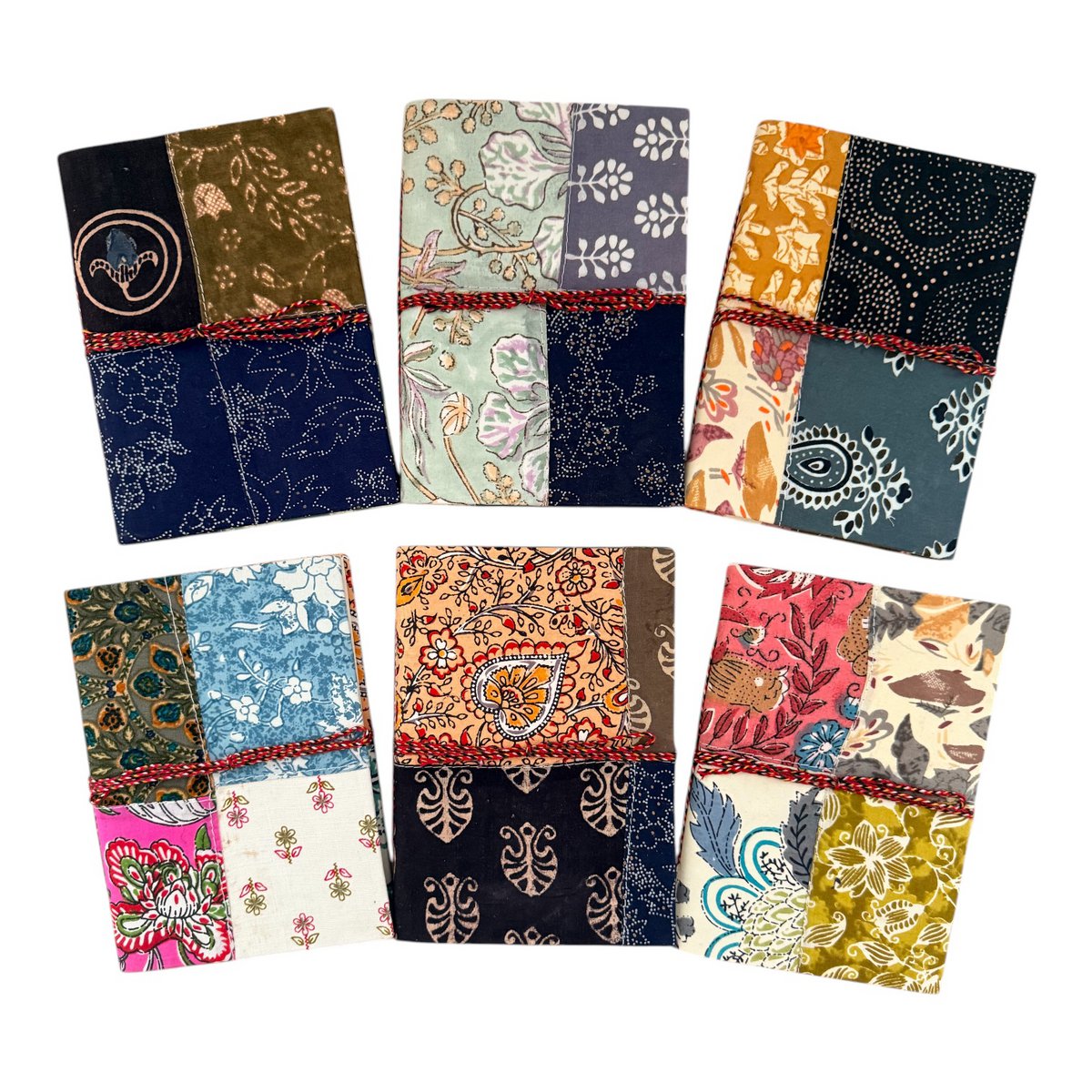 Nachhaltiges Notizbuch Patchwork 17,5 x 13 cm
