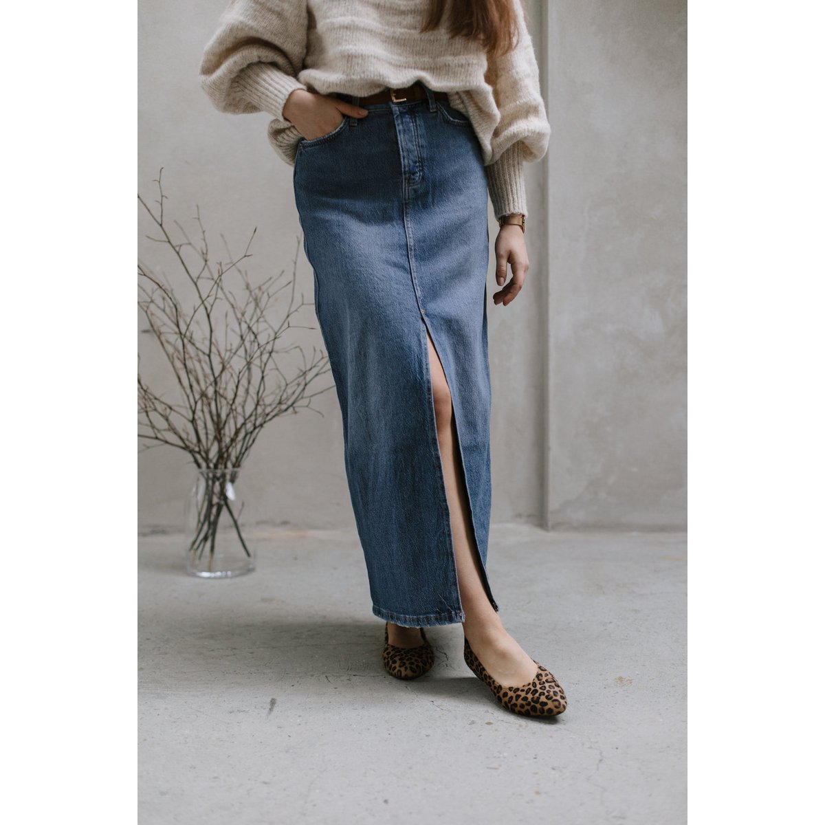 Leren klassieke ballerina's - Audrey - Luipaard 34-42