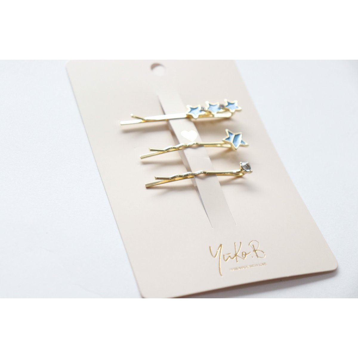 Hair clips - Trio Etoilé - Blue