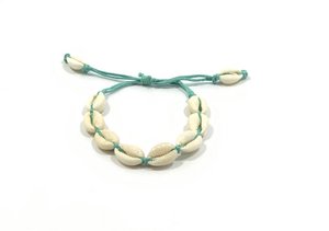 Cowry bracelet turquoise