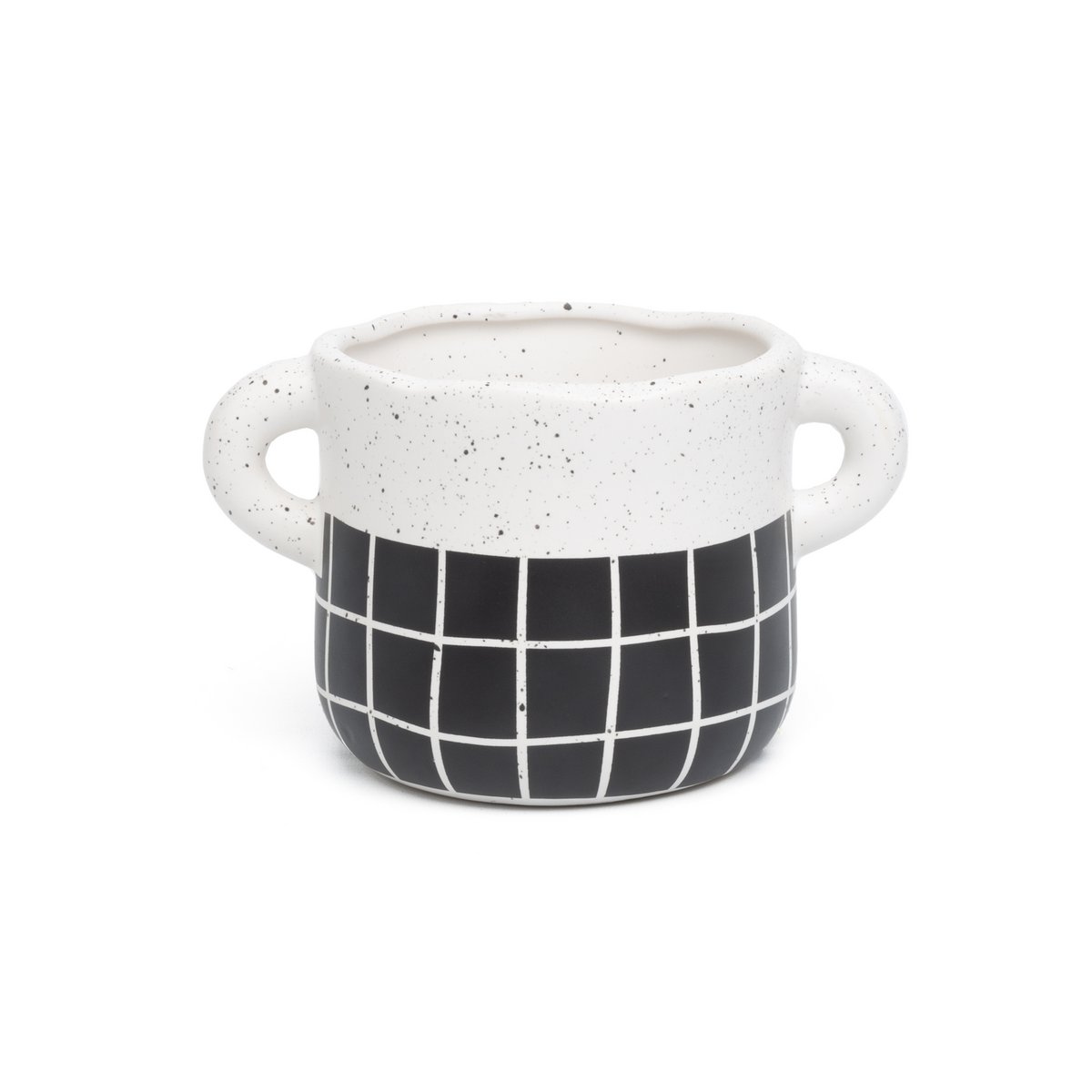 HANDMADE BLACK VASE HF
