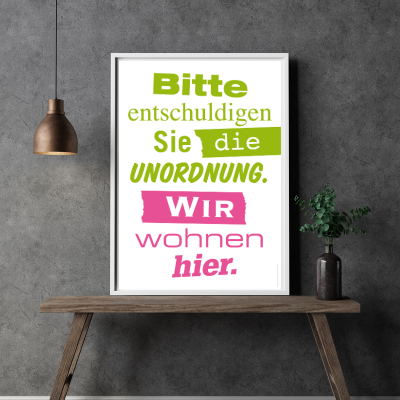 Affiche "Wij wonen hier"