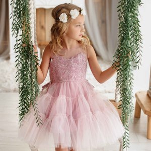 Anastasia rosa Tüllkleid für Prinzessin
